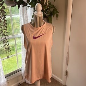 Nike Pro Active Tank Peach - Size Large